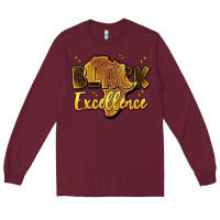 Burgundy black excellence Long Sleeve Tee - Artiststas