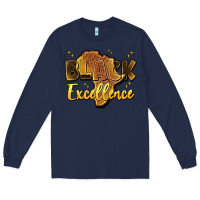 Navy black excellence Long Sleeve Tee - Artiststas