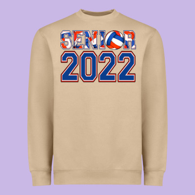 Senior Volleyball Custom Heavyweight Sweatshirt Designed By Jasminsmagicworld