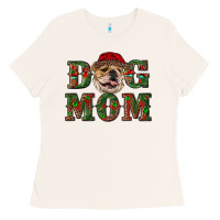 Bone Christmas English Bulldog Mom Ladies Tee - RanaPortraitStore