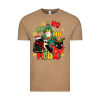 Vintage Coffee ho ho ho meow Vintage Tee - MaliasSmallBusiness