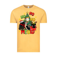 Vintage Mustard ho ho ho meow Vintage Tee - MaliasSmallBusiness