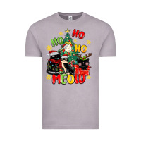 Vintage Zinc ho ho ho meow Vintage Tee - MaliasSmallBusiness