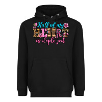 Black half of my haert is deployed olivia Heavyweight Hoodie - OliviaCreatesArt