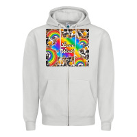 Dove Grey love wins Zipper Hoodie - TumblerDesignByShophia