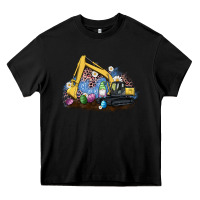 Black easter excavator gnome egg leopard Heavy Core Tee - Artiststas