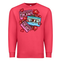 Cardinal valentines day casette olivia Premium Sweatshirt - OliviaCreatesArt