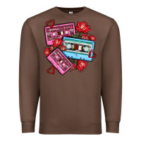 Chestnut valentines day casette olivia Premium Sweatshirt - OliviaCreatesArt