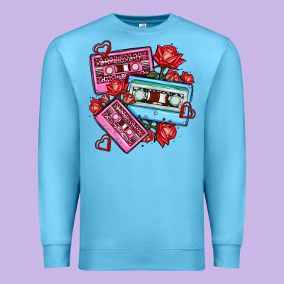 Valentines Day Casette Olivia Premium Sweatshirt Designed By Oliviacreatesart