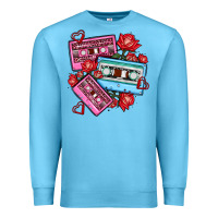 Ocean Blue valentines day casette olivia Premium Sweatshirt - OliviaCreatesArt