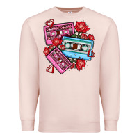 Pale Pink valentines day casette olivia Premium Sweatshirt - OliviaCreatesArt