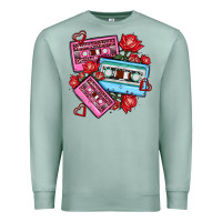 Seafoam valentines day casette olivia Premium Sweatshirt - OliviaCreatesArt