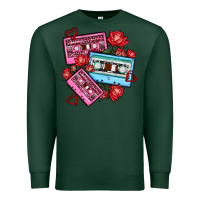 Sports Green valentines day casette olivia Premium Sweatshirt - OliviaCreatesArt
