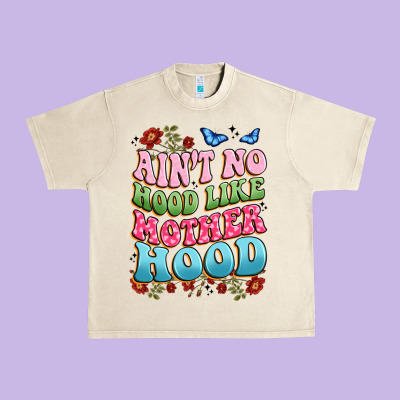 Ain't No Hood Like Mother Hood Urban Heavy Tee Designed By Jahusdesignshop