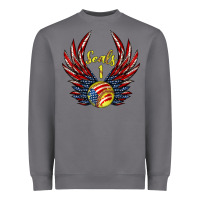 Storm angel wings softball Heavyweight Sweatshirt - Jasminsmagicworld