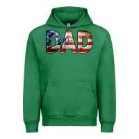 Emerald American Flag Dad 4th of July Urban Hoodie - LillyAllenDesigns