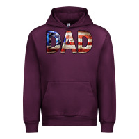 Mauve Wine American Flag Dad 4th of July Urban Hoodie - LillyAllenDesigns