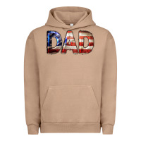 Pigment Burro American Flag Dad 4th of July Urban Hoodie - LillyAllenDesigns