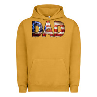 Pigment Peanut Butter American Flag Dad 4th of July Urban Hoodie - LillyAllenDesigns