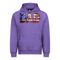 Tulip American Flag Dad 4th of July Urban Hoodie - LillyAllenDesigns