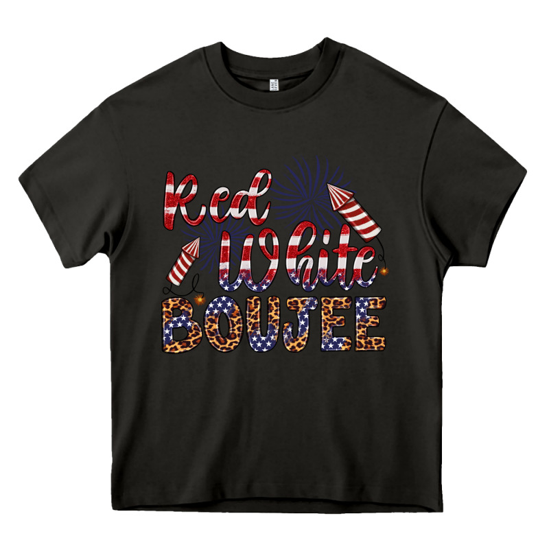 Red White Boujee Heavy Core Tee by Artiststas | Teevron