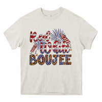 Cream red white boujee Heavy Core Tee - Artiststas