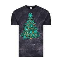 Christmas Tree With Gemstones Vintage Tee | Teevron