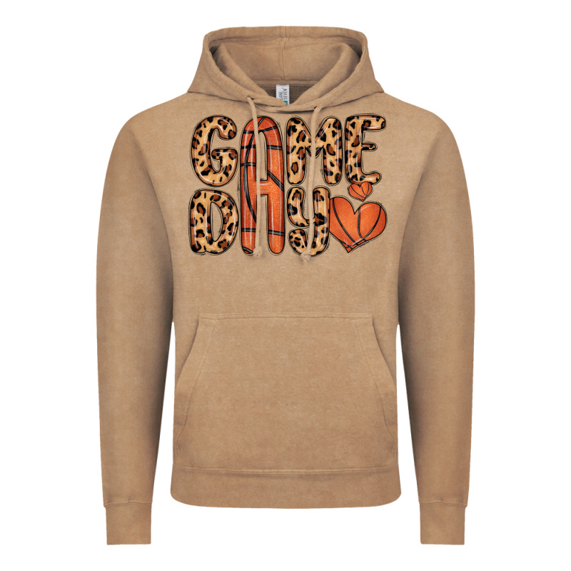 Game Day Basketball Vintage Hoodie by MaliasSmallBusiness | Teevron