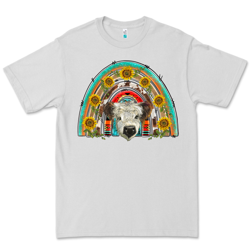 Scottish White Calf  Rainbow Premium Tee by BarkalooDesign | Teevron