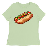 Matcha American hot dog Ladies Tee - AdoDesignShop