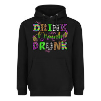 Black drink drank drunk mardi gras olivia Heavyweight Hoodie - OliviaCreatesArt