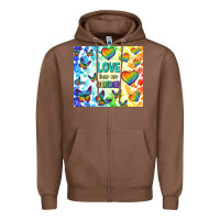 Chestnut love has no gender Zipper Hoodie - TumblerDesignByShophia