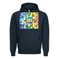 Navy love has no gender Zipper Hoodie - TumblerDesignByShophia