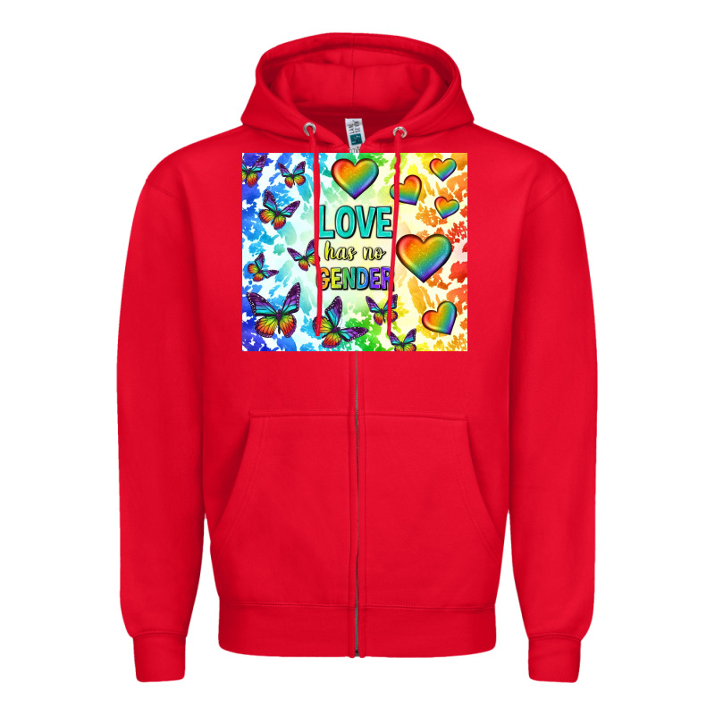 Love Has No Gender Zipper Hoodie by TumblerDesignByShophia | Teevron