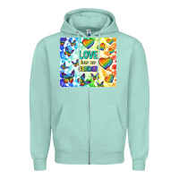 Seafoam love has no gender Zipper Hoodie - TumblerDesignByShophia