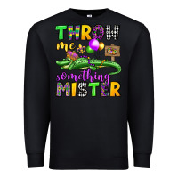 Black throw me something mister mardi gras olivia Premium Sweatshirt - OliviaCreatesArt