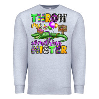 Heather Grey throw me something mister mardi gras olivia Premium Sweatshirt - OliviaCreatesArt