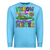 Ocean Blue throw me something mister mardi gras olivia Premium Sweatshirt - OliviaCreatesArt