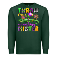 Sports Green throw me something mister mardi gras olivia Premium Sweatshirt - OliviaCreatesArt