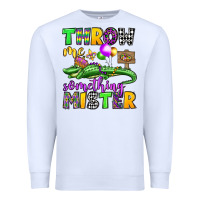 White throw me something mister mardi gras olivia Premium Sweatshirt - OliviaCreatesArt
