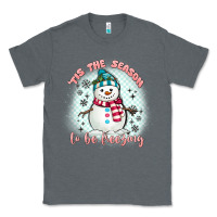 Charcoal Heather 'tis the season to be freezing Classic Tee - MaliasSmallBusiness