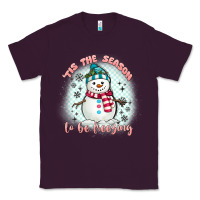 Plum 'tis the season to be freezing Classic Tee - MaliasSmallBusiness