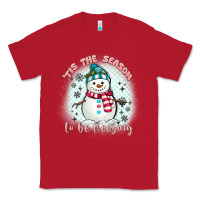 Red 'tis the season to be freezing Classic Tee - MaliasSmallBusiness