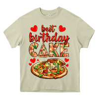 Mossy best birthday cake pizza Heavy Core Tee - AdoDesignShop