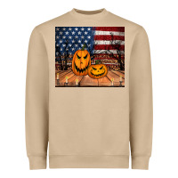 Mushroom halloween american flag tumbler Heavyweight Sweatshirt - Jasminsmagicworld