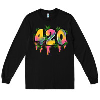 Black 420 cannabis Long Sleeve Tee - Artiststas