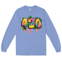 Colony Blue 420 cannabis Long Sleeve Tee - Artiststas