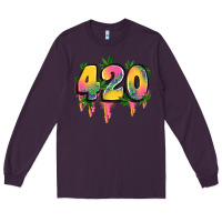 Plum 420 cannabis Long Sleeve Tee - Artiststas