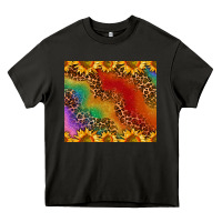 Asphalt pride sunflower  rainbow leopard Heavy Core Tee - AdoDesignShop