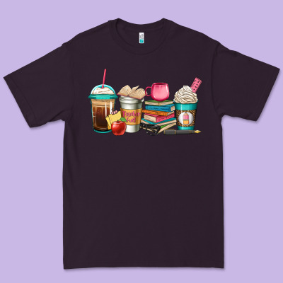 Teacher Fuel Coffee Cups Premium Tee Designed By Jasminsmagicworld